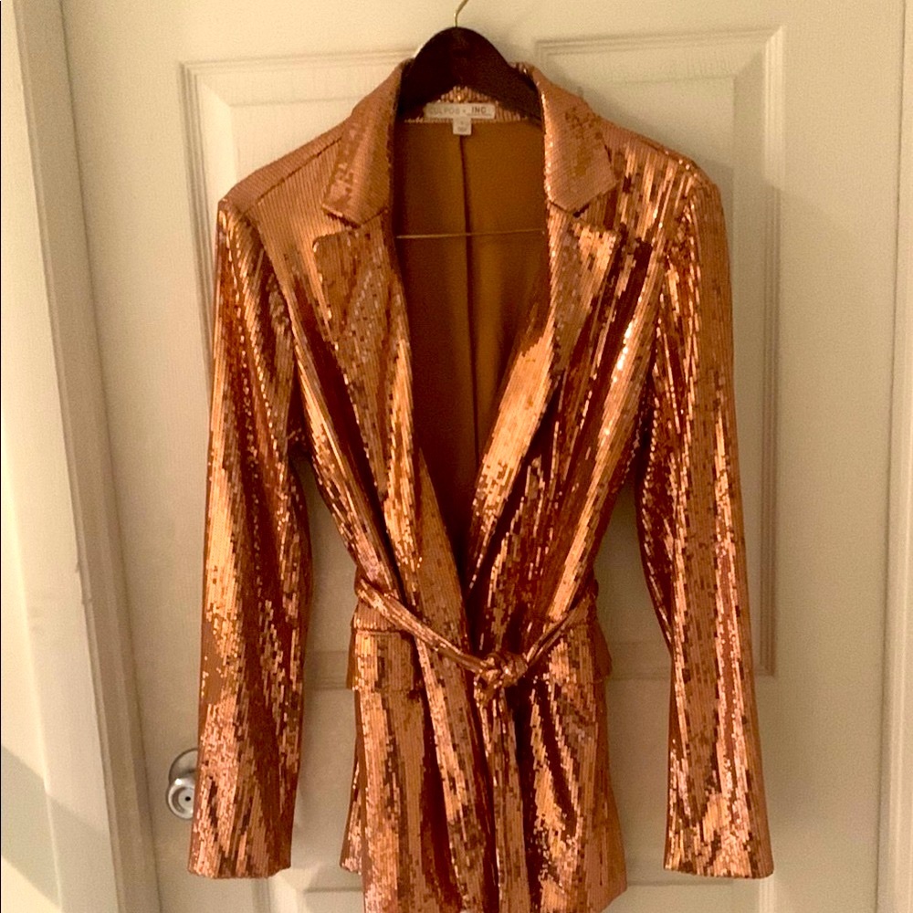 Culpos x INC Rose Gold Sequin Blazer 🧡🩷🧡🩷